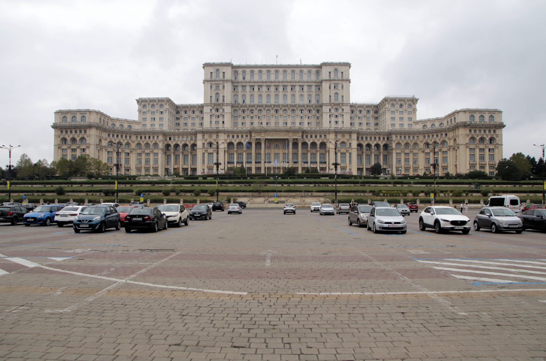 The House of the Republic, now re-named the Palace of Parliament, was constructed under Ceauşescu’s orders from 1984 to 1997.  At 240 metres long, 270 metres wide, and with 12 stories, it is now the world’s second largest building.