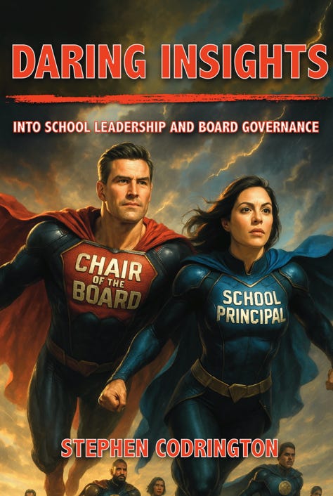 INSIGHTS into school leadership and board governance cover