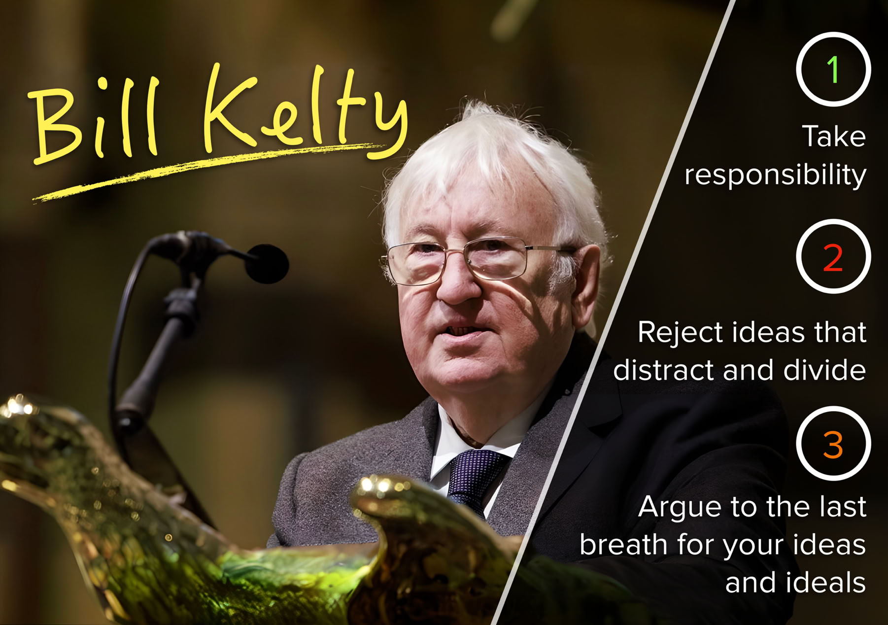 Bill Kelty's three tenets of principled leadership